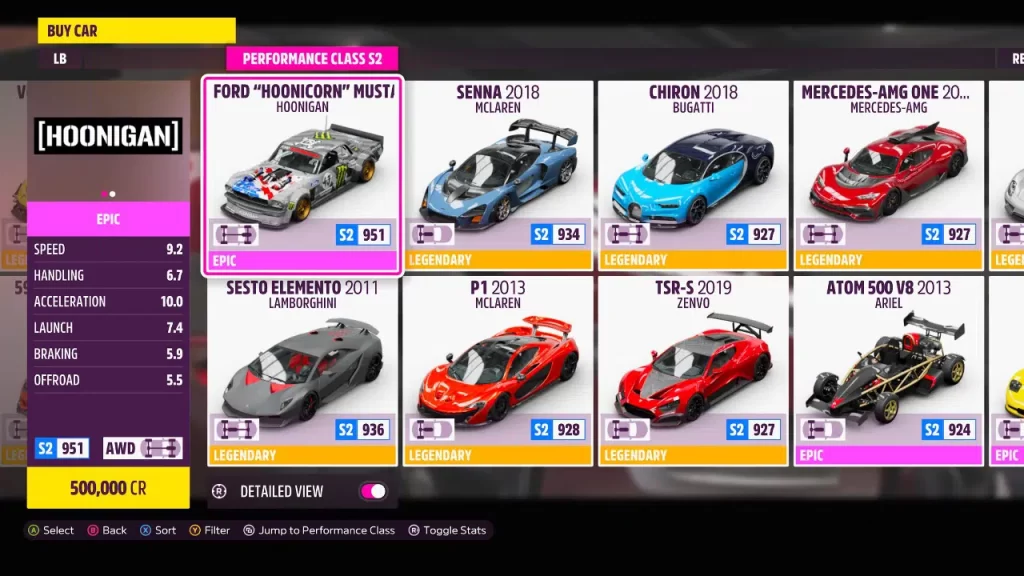 Görsel 16: Forza Horizon 5 En Hızlı Arabalar - Liste - Oyun Dijital