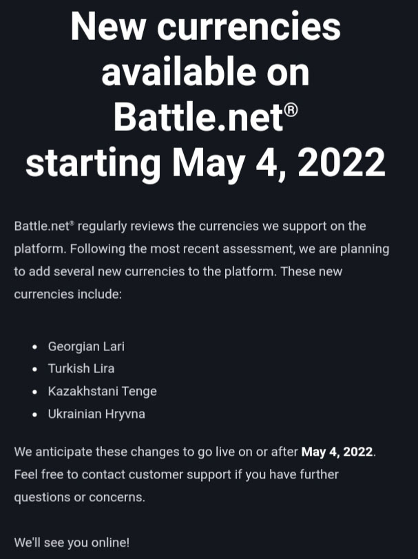 Görsel 5: Battle.net Türk Lirası ile Ödeme Kabul Etmeye Başlıyor - Bülten - Oyun Dijital