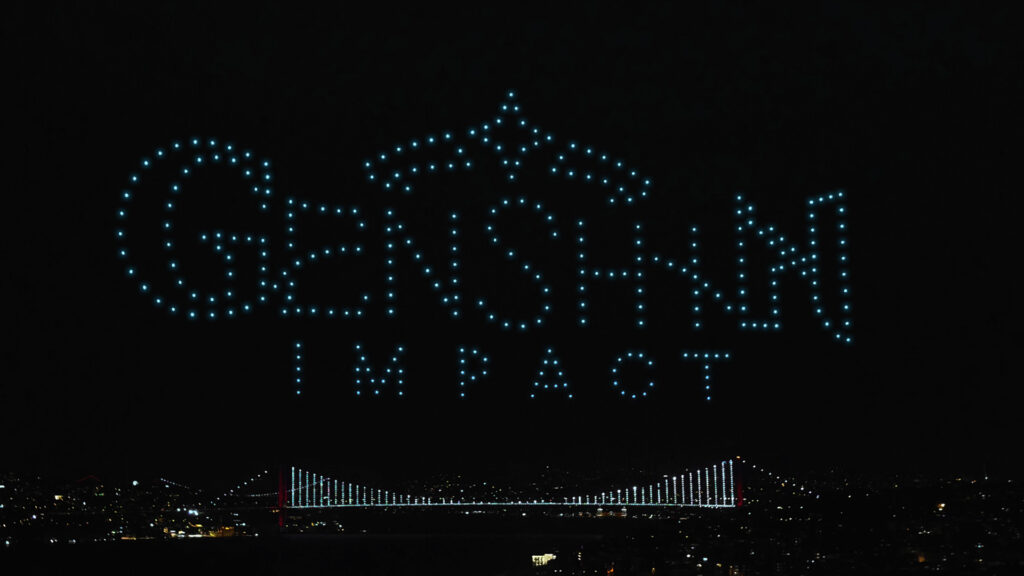 Görsel 3: Genshin Impact Türkçe Dilinin Eklenişini Drone Işık Gösterisiyle Kutladı - Bülten - Oyun Dijital