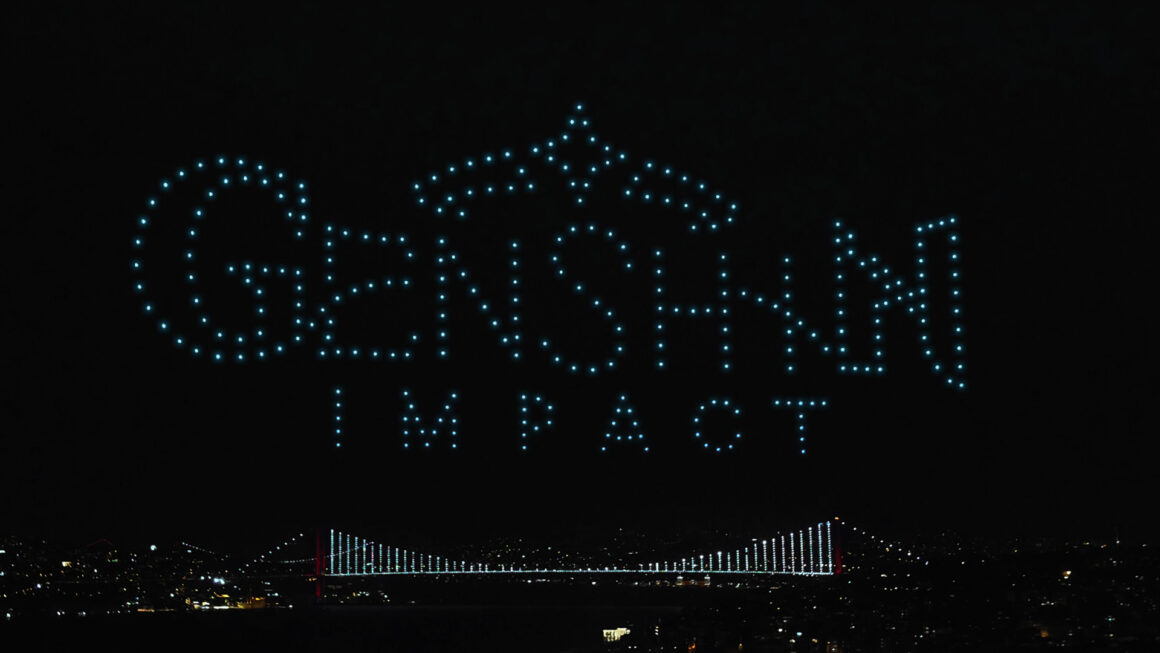 Görsel 10: Genshin Impact Türkçe Dilinin Eklenişini Drone Işık Gösterisiyle Kutladı - Oyun Haberleri - Oyun Dijital