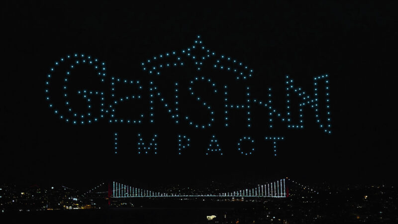 Görsel 4: Genshin Impact Türkçe Dilinin Eklenişini Drone Işık Gösterisiyle Kutladı - Oyun Haberleri - Oyun Dijital
