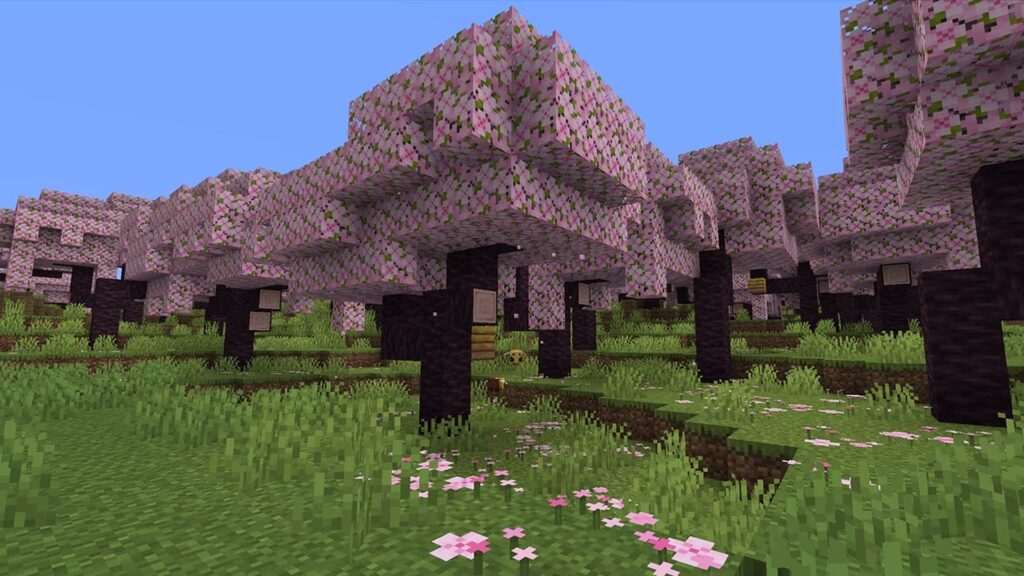 Görsel 1: Minecraft 1.20 Güncellemesiyle Oyuna "Kiraz Çiçeği" Biyomu Eklenecek - Oyun Haberleri - Oyun Dijital
